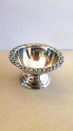 Antiek verzilverd zoutvaatje, Ophalen of Verzenden, Zilver