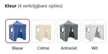 Partytent opvouwbaar inklapbaar div kleuren 2x2 GRATIS BZRGD beschikbaar voor biedingen