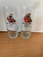 2 verschillende Hertog Jan Bierglazen Fluitje 1 oud, Ophalen of Verzenden, Zo goed als nieuw, Glas of Glazen, Hertog Jan