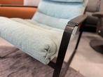 Nieuw Leolux Indra Fauteuil Cuzco Blauw stof Design stoel, Huis en Inrichting, Fauteuils, Leolux, Nieuw, 75 tot 100 cm, Ophalen of Verzenden