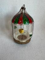 Oude Kerstbal. Vogel in kooitje, Antiek en Kunst, Ophalen of Verzenden