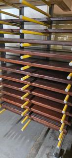 Massieve trapdelen met antislip., Gebruikt, 25 tot 50 mm, Eiken, Overige typen