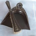 Antieke tafelschuier / tafelveger koper beslagen  handgreep, Antiek en Kunst, Curiosa en Brocante, Ophalen