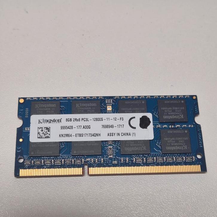 Kingston 8GB PC3L 12800s sodimm, Computers en Software, RAM geheugen, Gebruikt, Laptop, 8 GB, DDR3, Verzenden
