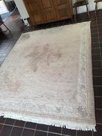 Dik wollen kleed tapijt, ca. 246 x 302 cm, Ophalen, Gebruikt, Beige, 200 cm of meer