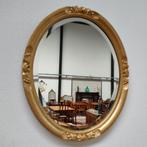 Ovale goudkleurige barok facet spiegel schouwspiegel 05, Huis en Inrichting, Woonaccessoires | Spiegels, Info@flashbackfurniture.nl