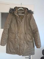 Warme winterjas met bontkraag - Maat M, Bruin, Maat 42/44 (L), Ophalen of Verzenden, Charlottelli