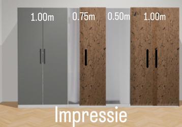 IKEA PAX Kasten Set - 4 stuks (201cm hoog) beschikbaar voor biedingen