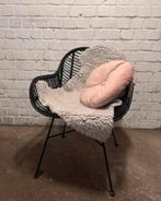 Rotan stoel Kwantum, Huis en Inrichting, Stoelen, Ophalen, Gebruikt, Zwart, Metaal