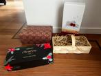Kestdozen en kerstmandje voor kerstpakket of wijn, Diversen, Kerst, Ophalen of Verzenden, Zo goed als nieuw