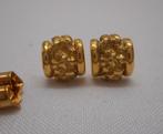 18 karaat gouden massieve modernist oorknoppen nr.005, Sieraden, Tassen en Uiterlijk, Antieke sieraden, Verzenden, Goud, Oorbellen