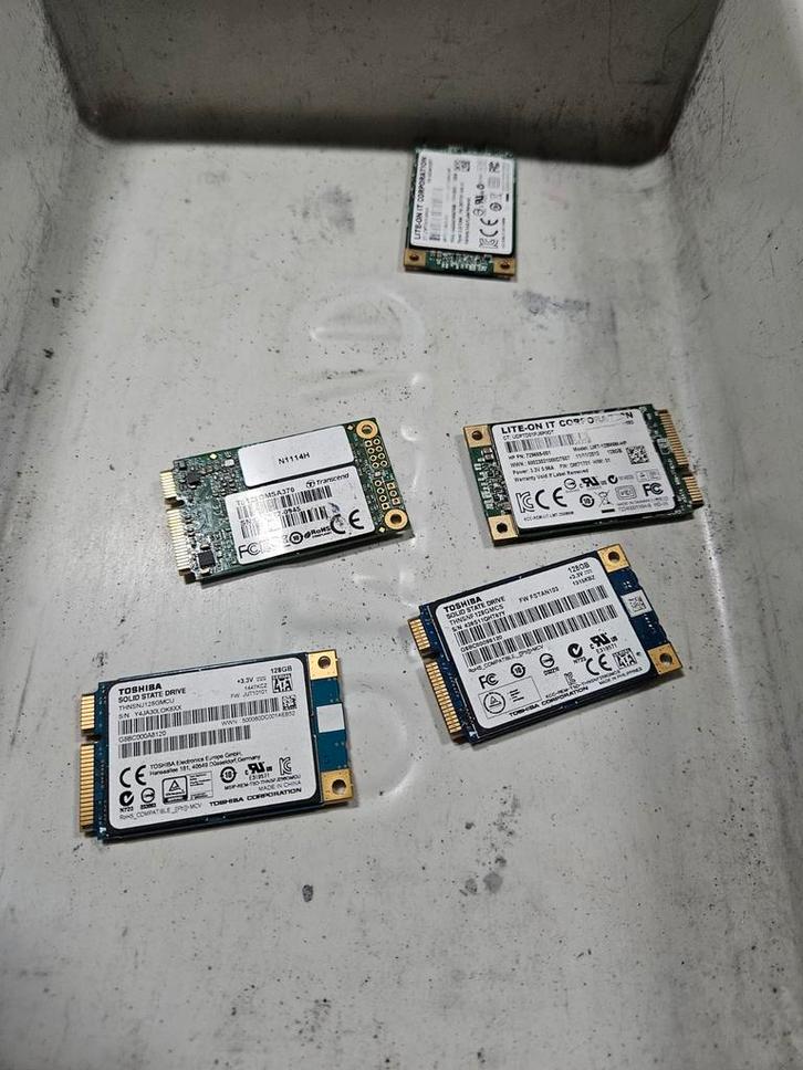 Verschillende merken 128gb msata ssd strip, Computers en Software, Harde schijven, Gebruikt, Laptop, Intern, SSD, Ophalen of Verzenden