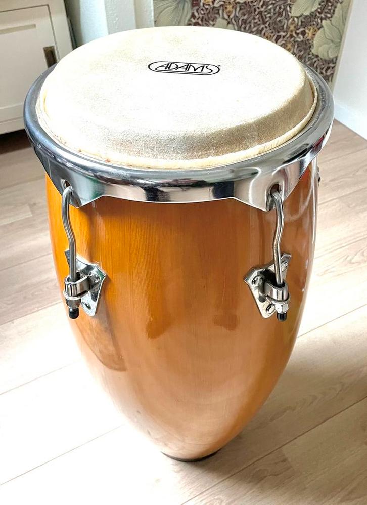 Twee houten conga’s, Muziek en Instrumenten, Percussie, Gebruikt, Trommel, Ophalen