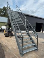 Stalen trap grijs. Hoog 4,0 mtr. Nob123, Ophalen, Zo goed als nieuw, 2 tot 4 meter
