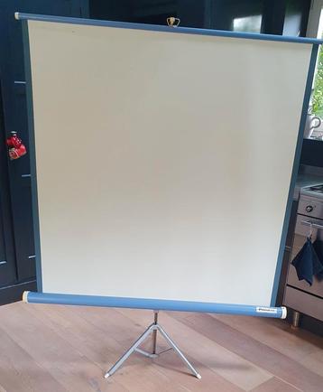 Projectiescherm - Handmatig - In goede staat beschikbaar voor biedingen