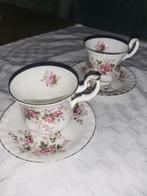 Set van 2 kop en schotel Royal Abert, Ophalen, Zo goed als nieuw, Porselein, Kop en/of schotel
