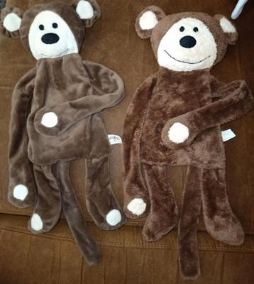 2 stuks mario difrax slungel apen knuffels. beschikbaar voor biedingen