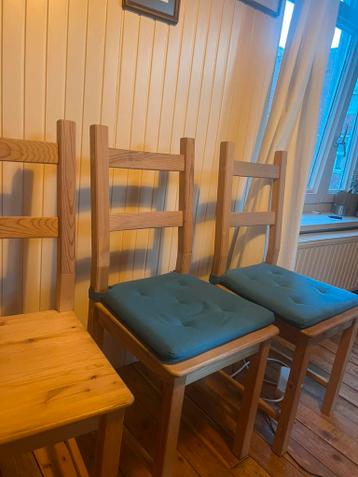 Ikea IVAR eettafel stoelen eetkamer stoel vier stuks - afbeelding 2