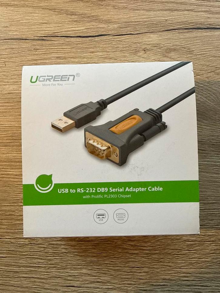 Ugreen USB naar RS-232 Seriële Kabel Adapter, Computers en Software, Pc- en Netwerkkabels, Nieuw, Ophalen of Verzenden
