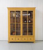Gele kast, Vintage, Servieskast, Wandkast, Vitrinekast, Kast, Ophalen of Verzenden