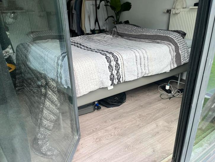 Auping match 140x200, Huis en Inrichting, Slaapkamer | Bedden, Zo goed als nieuw, Tweepersoons, 140 cm, 200 cm, Hout, Ophalen of Verzenden