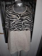 Gerry Weber mooi shirt creme glim en zwart, Maat 38/40 (M), Beige, Ophalen of Verzenden, Zo goed als nieuw