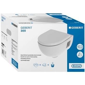 GEBRIT 300 WANDCLOSET EN SOFTCLOSE > Nieuw 2025 model, Doe-het-zelf en Verbouw, Sanitair, Zo goed als nieuw, Toilet, Ophalen