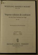 Koorpartituur Vesperae solennes de confessore. KV 339, Ophalen of Verzenden, Zo goed als nieuw, Artiest of Componist, Zang