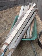 20x houten balken, Doe-het-zelf en Verbouw, Hout en Planken, Ophalen, Gebruikt, 50 mm of meer, Balk