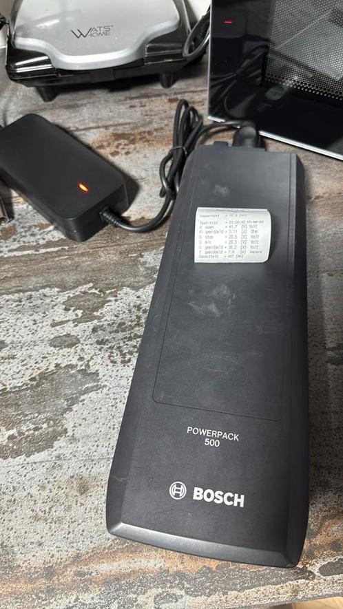 Bosch PowerPack 500 accu – 95% capaciteit, Fietsen en Brommers, Fietsaccessoires | Fietsaccu's, Zo goed als nieuw, Ophalen of Verzenden