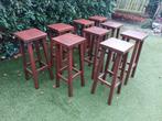 BARKRUKKEN BEUKENHOUT IN PERFECTE STAAT 9 STUKS NOG AANWEZIG, Ophalen, 5 krukken of meer, Met voetsteun, 60 tot 90 cm