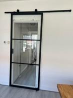 Aluminium loftdeur zwart Barnwood 100 x 235, Doe-het-zelf en Verbouw, Deuren en Horren, Ophalen, Gebruikt, 80 tot 100 cm, 215 cm of meer
