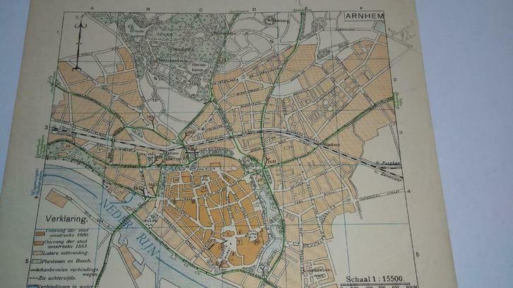 05 / Arnhem  Litho 1917, Antiek en Kunst, Kunst | Litho's en Zeefdrukken, Ophalen of Verzenden