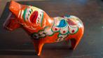 Oranje Dalahäst - Zweeds Houten Paard - van 1970's - grote, Ophalen of Verzenden
