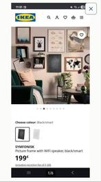 IKEA Symfonisk Speaker Frame - Zwart, Ophalen of Verzenden, Bluetooth, Zo goed als nieuw