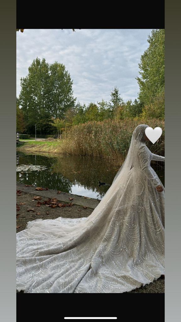 Prachtige Bruidsjurk te Koop op maat gemaakt 38, Kleding | Dames, Trouwkleding en Trouwaccessoires, Zo goed als nieuw, Trouwjurk