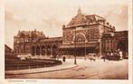 Groningen - Station, Verzamelen, Ansichtkaarten | Nederland, Verzenden, 1920 tot 1940, Gelopen, Groningen