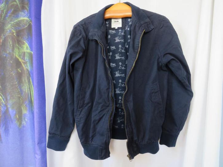 Blauwe jas mt 16 =176 Cyrillus paris, Kinderen en Baby's, Kinderkleding | Maat 176, Gebruikt, Meisje, Jas, Ophalen of Verzenden