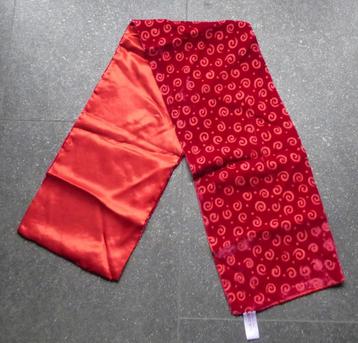 Dames sjaal rood zijde fluweel damessjaal beschikbaar voor biedingen