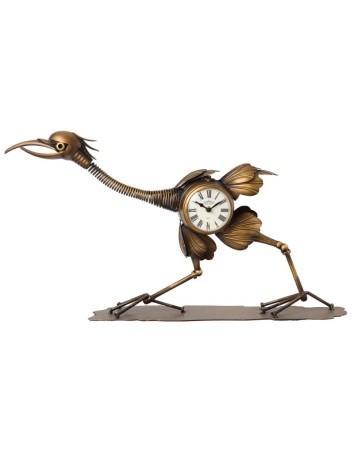 Unieke Vogel vloerklok - Bronzen Design, Huis en Inrichting, Woonaccessoires | Klokken, Nieuw, Wekker of Tafelklok, Analoog, Ophalen of Verzenden