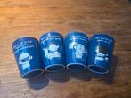 4 Superleuke Vintage Blueband Mokken met leuke tekst!, Huis en Inrichting, Keuken | Servies, Ophalen of Verzenden, Zo goed als nieuw