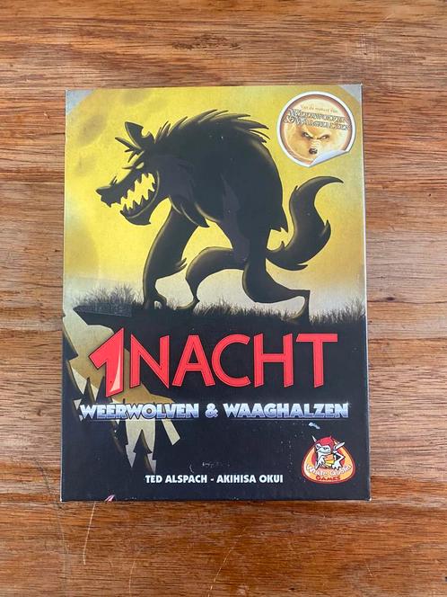 1 Nacht Weerwolven & Waaghalzen White Goblin games, Hobby en Vrije tijd, Gezelschapsspellen | Bordspellen, Zo goed als nieuw, Ophalen of Verzenden