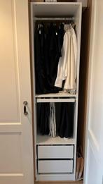 Ikea Pax kledingkast wit met 2 lades en broekenrek, Ophalen, 50 tot 100 cm, Zo goed als nieuw, Met hangruimte
