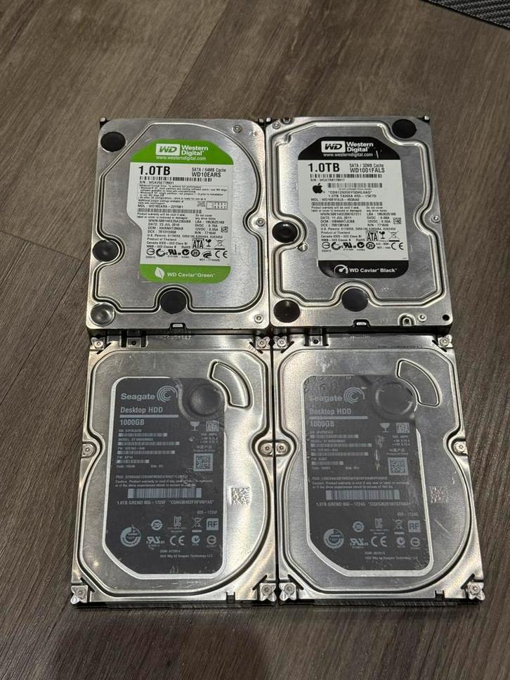 1TB SATA HDD (Prijs per stuk), Computers en Software, Harde schijven, Gebruikt, Desktop, Intern, HDD, SATA, Verzenden