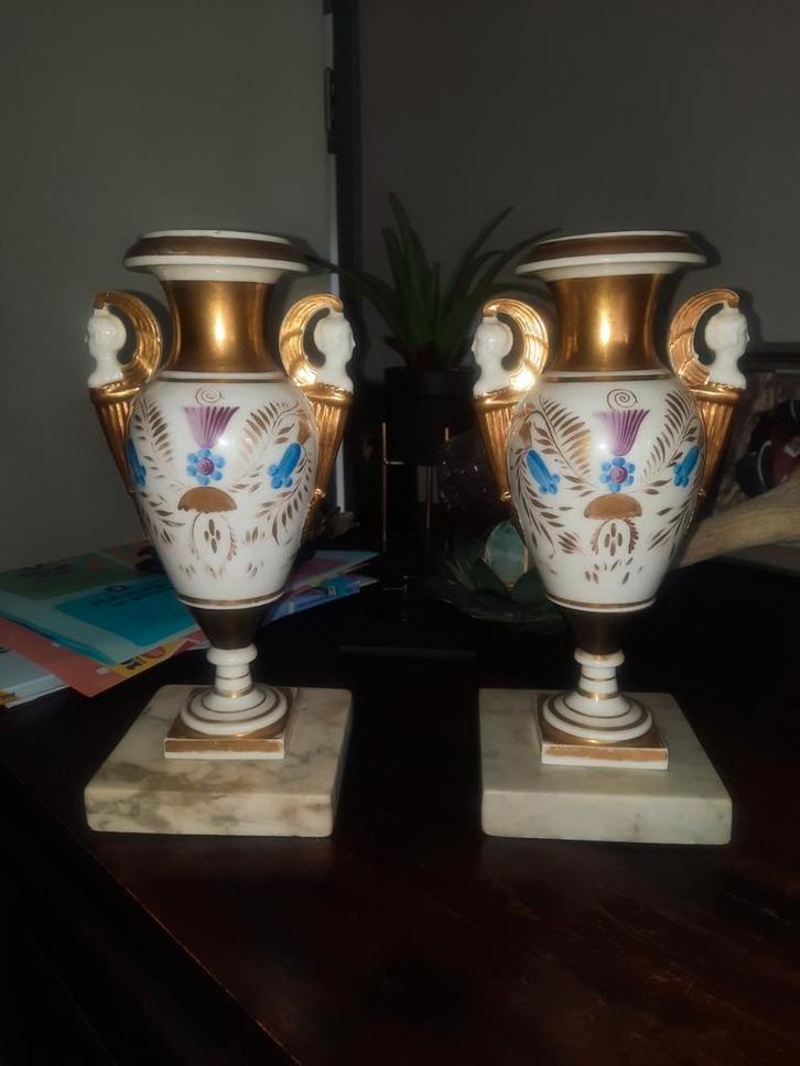 antieke vaasjes in de empirestijl, Antiek en Kunst, Antiek | Porselein, Ophalen of Verzenden