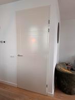 Witte opdekdeur, Ophalen, 80 tot 100 cm, 215 cm of meer, Binnendeur