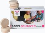 Set sjoelschijven groot, hol gedraaid - berkenhout, Ophalen of Verzenden, Nieuw