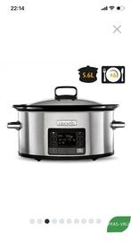 Crock-pot slowcooker 5.6 liter, Ophalen, Zo goed als nieuw, Rvs, Overige typen