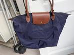 Longchamp tas paars leer, Ophalen, Gebruikt, Paars, 30 cm of meer