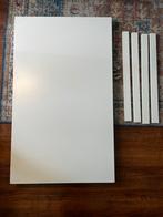 Witte tafel, Huis en Inrichting, Tafels | Eettafels, Ophalen, Kunststof, Gebruikt, 100 tot 150 cm